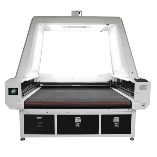 Lihua Big Vision Macchina da taglio laser CCD Macchina da taglio laser CO2 CNC con nastro trasportatore per tessuto in rotolo di sublimazione